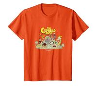 The Cuphead Show! Boss Fight Graphic Tee T-Shirt, Youth, Orange, 2T
