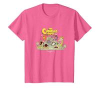 The Cuphead Show! Boss Fight Graphic Tee T-Shirt, Youth, Pink Heather, 3T