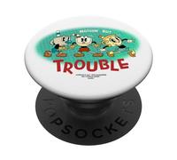 The Cuphead Show! "NOTHING BUT TROUBLE" PopSockets Adhesive PopGrip