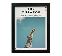 The Curator' 4 X 6 Inch Black Photo Frame Wall Mountable and Freestanding Picture Frame Standard Photograph Size, 6 X 4 (15 X 10cm) Black