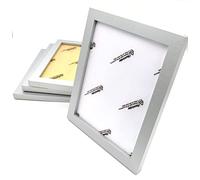 The CURATOR 6 X 8 Set of 4, Silver Photo Frames Wall Mountable and Freestanding Picture Frame Standard Photograph Size, 8 X 6 (20 X 15 cm) Silver