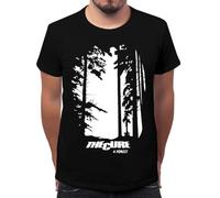 The Cure A Forest Men's Classic Crew Neck T-Shirt, Black/White, L