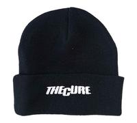 The Cure Beanie Hat Text Logo Official Black One Size