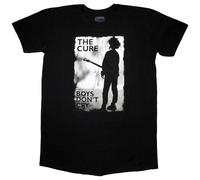 Rock Off T-shirt Dress The Cure Boys Don't Cry Officially Licensed Black and White L