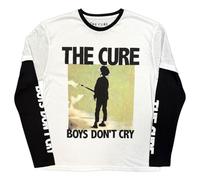 The Cure Boys Dont Cry Box Layered Long Sleeve T Shirt S White