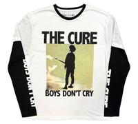 The Cure Boys Dont Cry Box Layered Long Sleeve T Shirt S White
