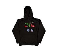The Cure Hoodie in Between Days Band Logo Official Unisex Black Pullover XL