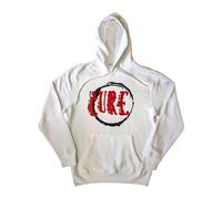 The Cure Men's Circle Logo Pullover Hoodie in White | Size: XL The Cure White XL