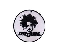 The Cure Round Pop Rock Wave Gothic Band Patch Badge Embroidered Iron on Applique Souvenir Accessory
