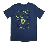 Rock Off officially licensed products The Cure Wish Tour 92 Stone Wash T Shirt XXL Blue
