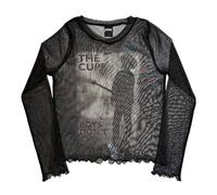 The Cure Women's Don´t Cry Mesh Long-Sleeved Crop Top in Black | Size: XS The Cure Black XS