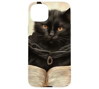 The Curious Black Cat Book of Magic Case for iPhone 15 Plus