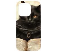 The Curious Black Cat Book of Magic Case for iPhone 15 Pro