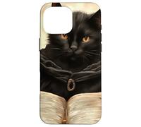 The Curious Black Cat Book of Magic Case for iPhone 16 Pro Max