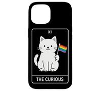The Curious - Cute Minimalist Dinosaur LGBT Tarot Art for Pr Case for iPhone 15