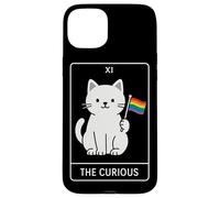 The Curious - Cute Minimalist Dinosaur LGBT Tarot Art for Pr Case for iPhone 15 Plus