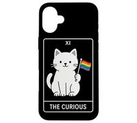 The Curious - Cute Minimalist Dinosaur LGBT Tarot Art for Pr Case for iPhone 16 Plus