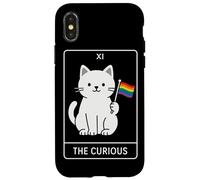 The Curious - Cute Minimalist Dinosaur LGBT Tarot Art for Pr Case for iPhone X/XS