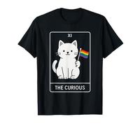 The Curious - Cute Minimalist Dinosaur LGBT Tarot Art for Pr T-Shirt