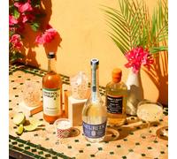The Curious Drinker: Margarita Cocktail Set- At home complete kit - Premium Margarita Ingredients & Tequila - Craft a Classic or Spicy Margarita Cocktail - Includes Recipe & Chilli Salt Rim