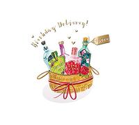 The Curious Inksmith Sister Gin Basket Birthday Greeting Card Artistic Greetings Cards CISR1031