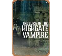 The Curse of the Highgate Vampire Movie Poster Retro Metal Tin Sign Wall Home Wall Art Metal Tin Sign,cave,bar,Club, Metal Tin Sign 8x12 Inches