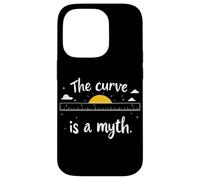 The Curve Is A Myth Flat Earth Society Case for iPhone 14 Pro