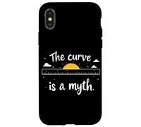 The Curve Is A Myth Flat Earth Society Case for iPhone X/XS