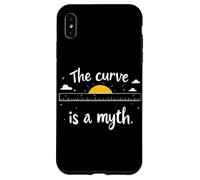 The Curve Is A Myth Flat Earth Society Case for iPhone XS Max