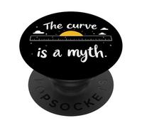 The Curve Is A Myth Flat Earth Society PopSockets Adhesive PopGrip