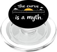 The Curve Is A Myth Flat Earth Society PopSockets PopGrip for MagSafe