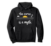 The Curve Is A Myth Flat Earth Society Pullover Hoodie