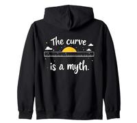 The Curve Is A Myth Flat Earth Society Zip Hoodie