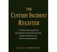 The Custody Incident Register: A Child Custody Log Book for Documenting Communication Records, Visitation Infractions, and Shared Parenting Expenses