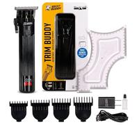 The Cut Buddy Trim Buddy, Cordless Beard & Hairline Trimmer with 4 Guards + Shaping Tool, Beginner-Friendly, Rechargeable, T-Blade Precision, As Seen on Shark Tank