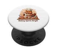 The Cute Baker Beaver PopSockets Adhesive PopGrip