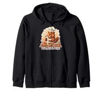 The Cute Baker Beaver Zip Hoodie