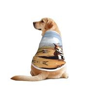 The Cute cat in The Sunflower Field Dog Shirt Vest Dog Clothes- Breathable Cooling for Big Dogs, Sun Protection Comfort Wear for Golden Retriever, Husky, Alaska Outdoor Activities XX-Large