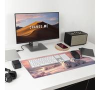 The Cute Little Bear Large Gaming Office Mouse Pad-Durable,Non-Slip,Eco-Friendly Desk Mat for Enhanced Comfort and Stability.