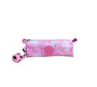 The Cute Pink Pencil case is Small and Doesn't take up Much Space. Made of Nylon, You Don't Have to Worry About it Breaking for a Whole Semester.