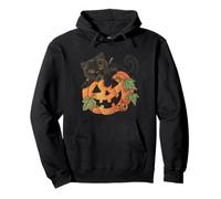 The Cutest Curse Pumpkin Cute Cat Halloween Spooky Season Pullover Hoodie