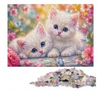 The Cutest Kittens Wooden Jigsaw Puzzle, Adult Leisure, 500 Pieces