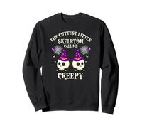 The Cutest Little Skeleton Creepy Halloween Humor Sweatshirt