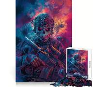 The Cyber Ghost Soldier Jigsaw Puzzle for Teenagers 1000 Pieces Enhance Recall Quiet Fun Exact Edge Artistic Gift (50x75cm)
