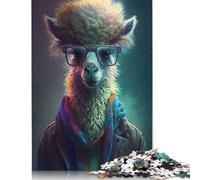 The Cyberpunk Llama 1000 Piece Jigsaw Puzzle for Adults & Age 18 Years Up - Family Activity Jigsaw Puzzles Educational Games Difficult And Challenge 1000pcs (38x26cm)