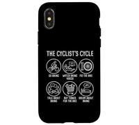 The Cyclist's Cycle Funny Biking Routine and Bicycle Hobby Case for iPhone X/XS