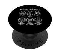 The Cyclist's Cycle Funny Biking Routine and Bicycle Hobby PopSockets Adhesive PopGrip