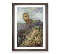 The Cyclops by Odilon Redon Framed Print | A2 Walnut Framed Wall Art | Ready to Hang | Modern Nature Picture | Living Room Bedroom Lounge Office