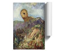 The Cyclops By Odilon Redon | Unframed Wall Art Print | Ready to Frame Poster | Modern Home Decor Picture | Artwork for Living Room, Bedroom, Kitchen or Office | A4 (21 Ã- 29.7 cm)