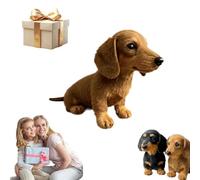 The Dachy 2.0 Dachshund Plush - Emotional Healing on Demand, The Embraces That Lasts Support Dog, Sofa Ornament, Gift for Pet Lovers (Brown)